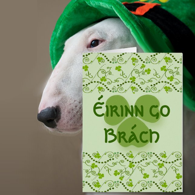 Eirinn go Brach Ireland Forever Note Card OBS Kort (Ireland Forever in Gaelic)