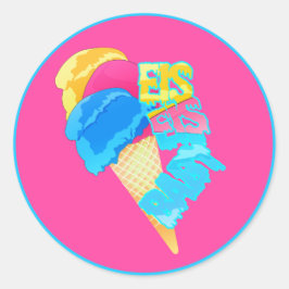 Eis Eis Baby Runt Klistermärke