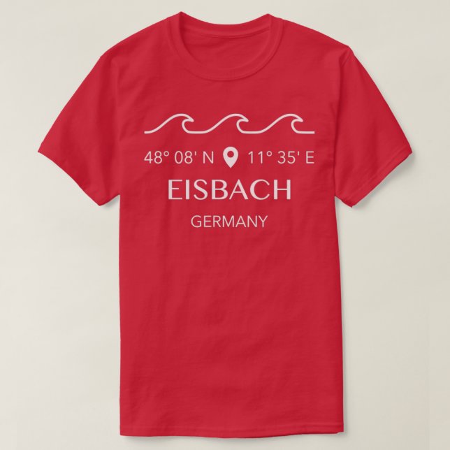 Eisbach Tyskland T Shirt (Design framsida)