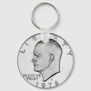 Eisenhower Dollar-bildnyckelkedja Nyckelring