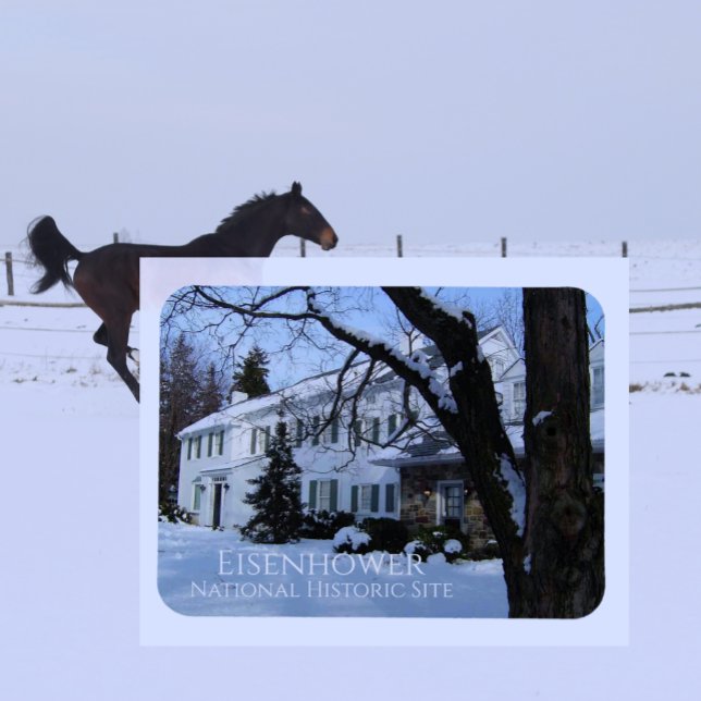 Eisenhower Home, Winter, Gettysburg, PA Magnet (Skapare uppladdad)