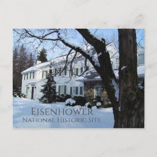 Eisenhower Home, Winter, Gettysburg, PA Vykort