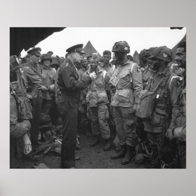 Eisenhower och Airborne Poster (Framsidan)