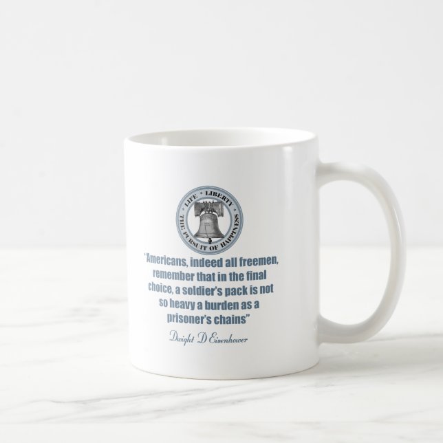 Eisenhower Quote - Soldat Kaffemugg (Höger)