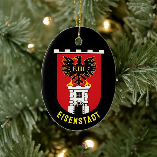 Eisenstadts vapen - ÖSTERRIKE Julgransprydnad Keramik (Träd)