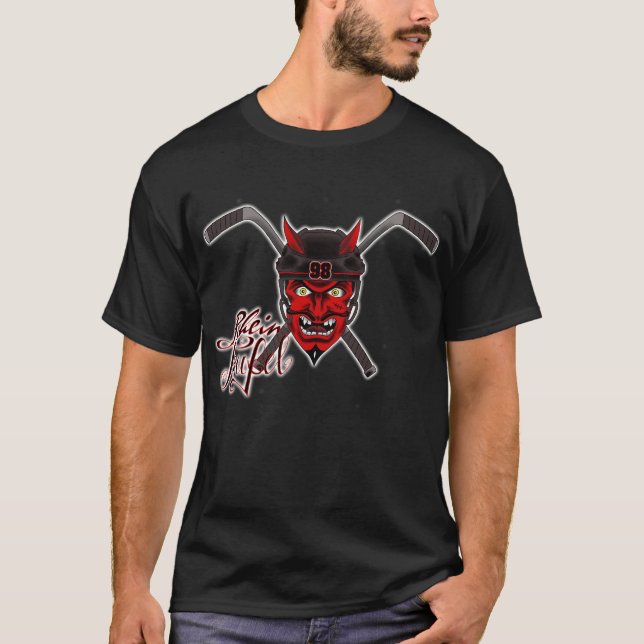 Eishockey Rheinteufel Tee Shirt (Framsida)