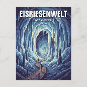 Eisriesenwelt Ices Caves Austria Travel Vykort