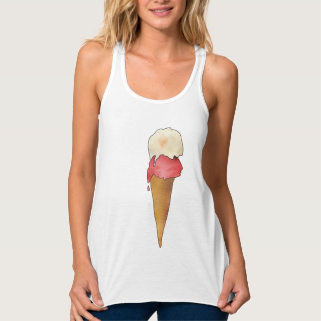 Eiswaffel Tank Top Linne Med Racerback (Framsida)