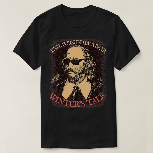 Eit som drivs av en Bear Winter's Tale Shakespeare T Shirt (Design framsida)