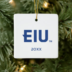 EIU Block Brev Julgransprydnad Keramik