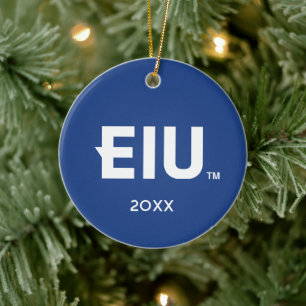 EIU Block Brev Julgransprydnad Keramik