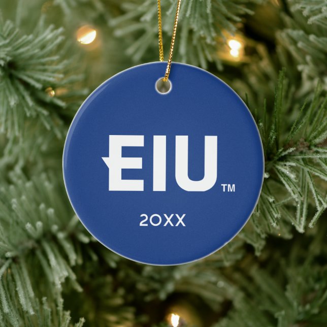 EIU Block Brev Julgransprydnad Keramik (Träd)