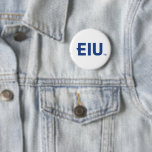 EIU Block Brev Knapp<br><div class="desc">Den här designen har den fetstilta logotypen block-brev som representerar Östra Illinois Universiteten (EIU). Akronymen "EIU" visas på en framträdande plats i ett starkt, sans-serif-typsnitt som förmedlar en känsla av stabilitet och akademisk styrka. Brev är ett fast, djupt blått, ett färg som är förenat med universiteten, mot en ren, vit...</div>