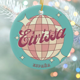 Eivissa Ibiza Spanien semester resa souvenir Julgransprydnad Keramik