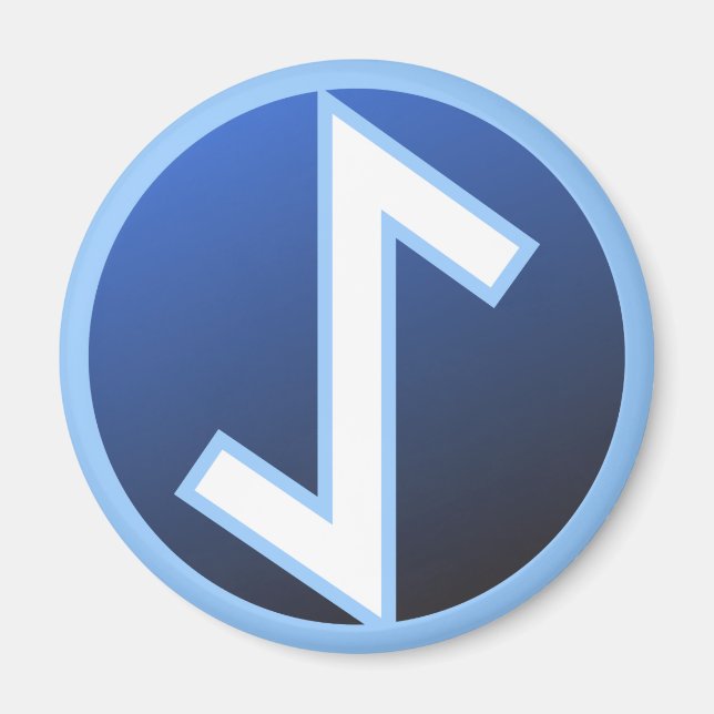 Eiwaz Yew Rune Magnet (Framsidan)