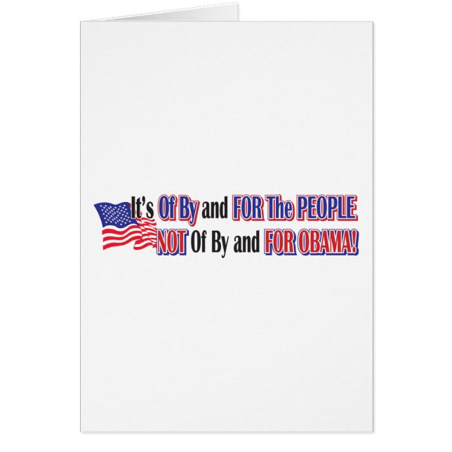 ej för-obama hälsningskort (Framsidan)