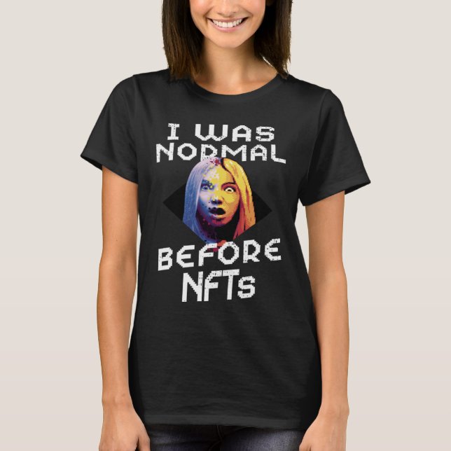 Ej fungibel tokenkryptotokeninsamlare NFT T Shirt (Framsida)