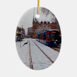 Ej i bruk, på gatan julgransprydnad keramik