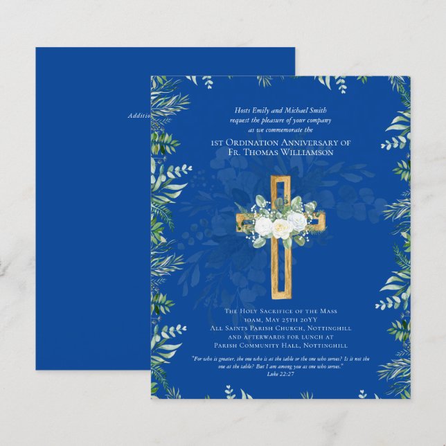 EJ-inbjudan till orderannonsdag, blå (Fram/baksida)