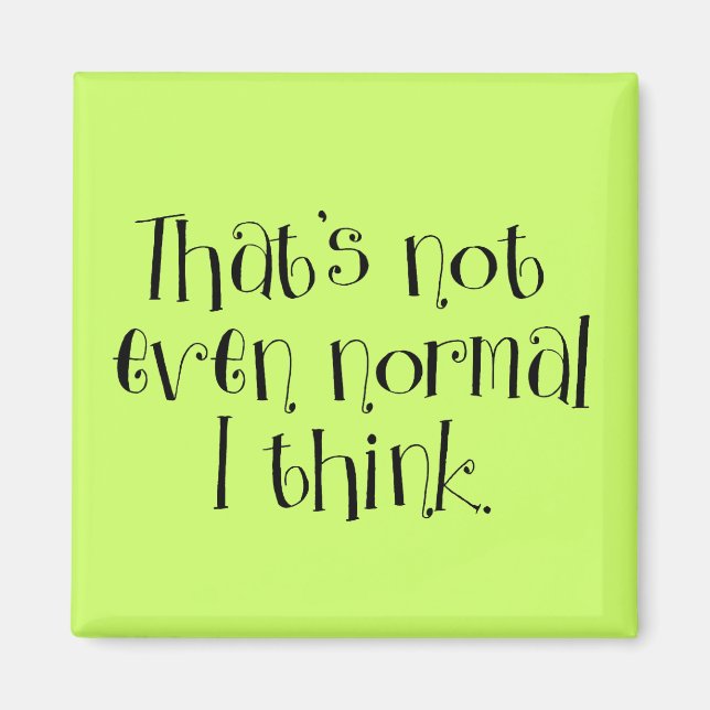 Ej normal magnet (Framsidan)