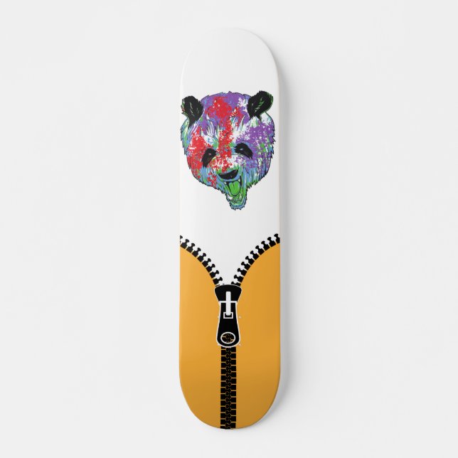 Ej zippad Mad Panda Mini Skateboard Bräda 18,5 Cm (Framsida)