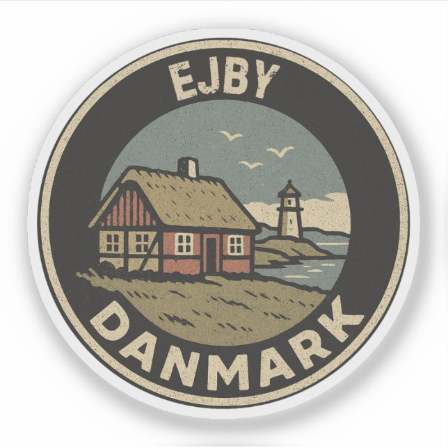 Ejby, Danmark Danmark  Klistermärken (Framsida)