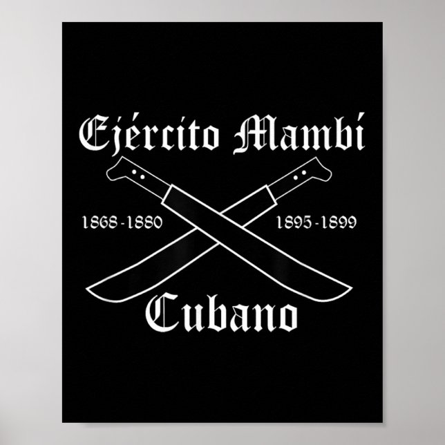 Ejercito Mambi Cubano Cuban Krig of Independence C Poster (Framsidan)