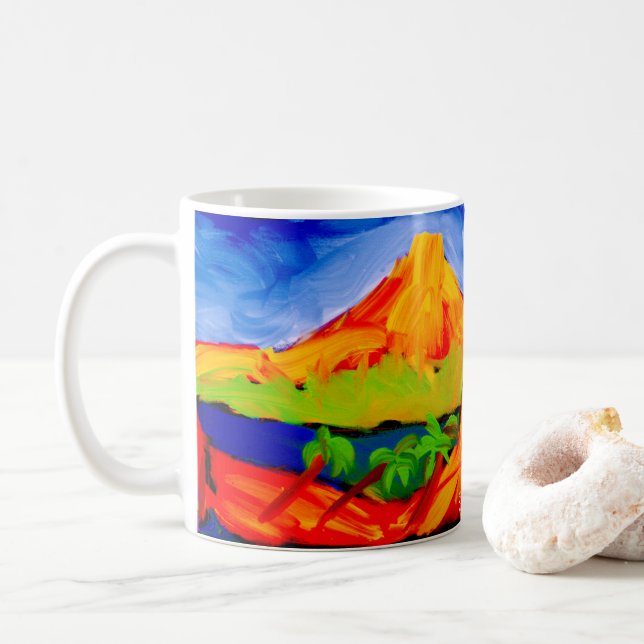 ejgoldguru - Acrylics - South Seas Series Kaffemugg (Med munk)