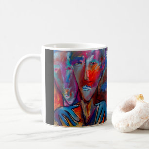 ejgoldguru - akryl - Sisters in Blue Light Kaffemugg