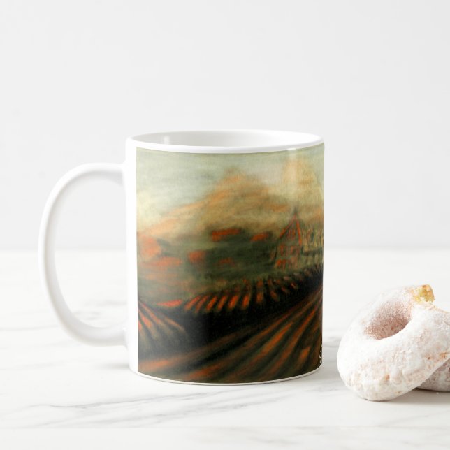 ejgoldguru - Pastel - Potternas gård Kaffemugg (Med munk)