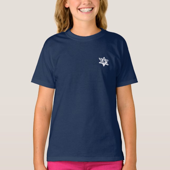 EJH Girl's T-shirt in Blue (Framsida)