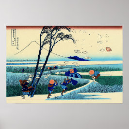 Ejiri i Suruga-provinsen Katsushika Hokusai 1832 Poster