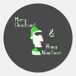 EJulkanstatspixelkonst på Påsk Runt Klistermärke