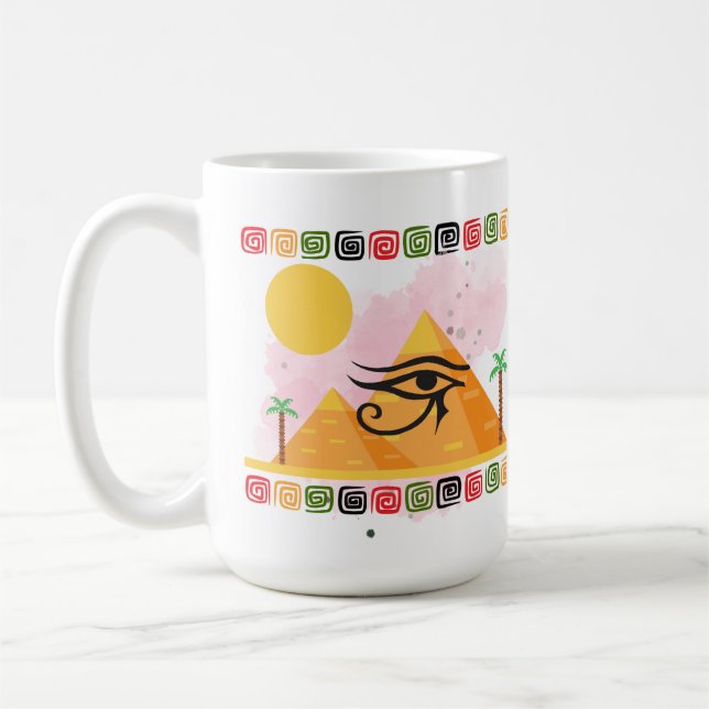 EJYPT ORUS ÖGA KAFFEMUGG (Vänster)