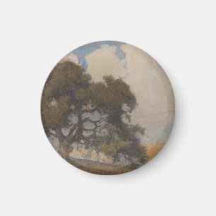 Ek (1910) – Majestätisk vintageakvarell Magnet