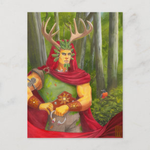 Ek Kung Porträtt miniprint Vykort