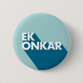 Ek Onkar Contemporary SIkh Badge Knapp