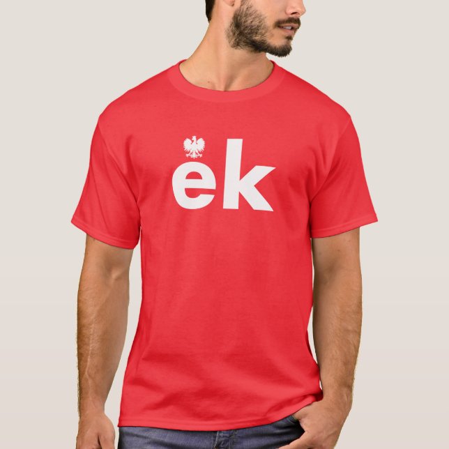 EK Polskt efternamnsskjorta T Shirt (Framsida)