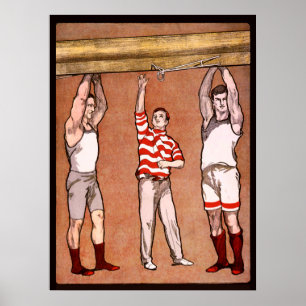 Ekan för roddare för sportar för roddCox vintag Poster