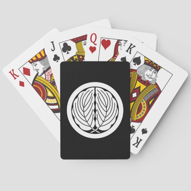 Ekande ekblad i cirkel spel kort (Baksidan)
