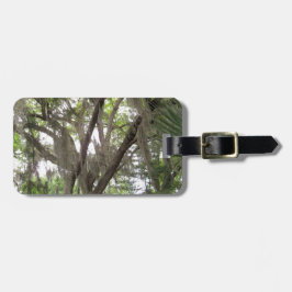 ekar träd med spanska myggor som viftar i grenar bagagebricka