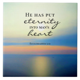Ekclesiastes 3 11 han satte eteritet i människans  kakelplatta