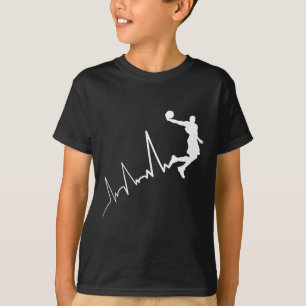 Ekg frekvens för bysketbyllaspelarens pulsslag Dun T Shirt