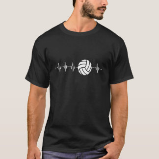 Ekg Heartslag Volleyball T Shirt
