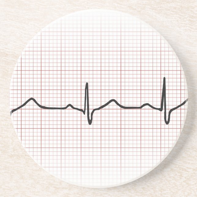 EKG-hjärtslaget på grafpapper, PhD (doktor) Underlägg (Framsidan)