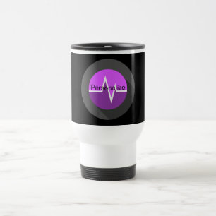 EKG line medical Dr sköterska lila black Resemugg