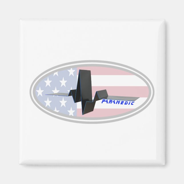 EKG SJUKVÅRDARE USA MAGNET (Framsidan)
