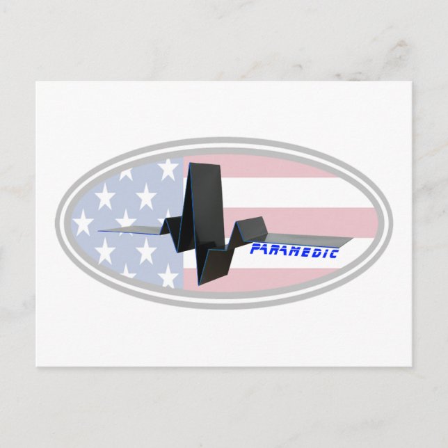 EKG SJUKVÅRDARE USA VYKORT (Framsida)