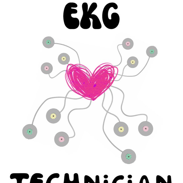 EKG Technician elektrokardiogram T Shirt (Skapare uppladdad)