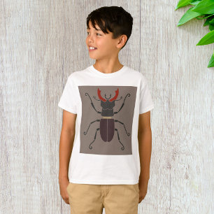Ekhornsbagge Fet Minimalistisk Insekt T Shirt
